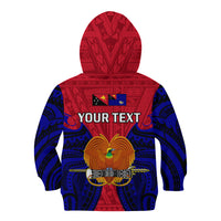 (Custom Personalised) Papua New Guinea Kid Hoodie West New Britain Province Mix Coat Of Arms Polynesian Art LT14 - Polynesian Pride