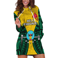 (Custom Personalised) Papua New Guinea Hoodie Dress Hela Province Mix Coat Of Arms Polynesian Art LT14 - Polynesian Pride