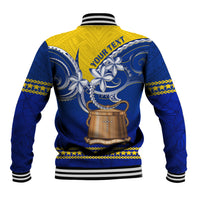 Tokelau Baseball Jacket Tokelauan Tatau Plumeria Special Style LT14 - Polynesian Pride