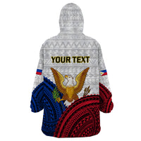 (Custom Personalised) Philippines Independence Day Wearable Blanket Hoodie Proud To Be Filipino Polynesian Pattern LT14 - Polynesian Pride
