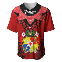 Tonga Heilala Flowers Baseball Jersey Tongan Ngatu Black Special Verison LT14 - Polynesian Pride