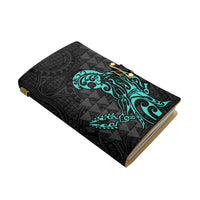 Hawaii Warrior Polynesian Leather Notebook - Turquoise - Polynesian Pride