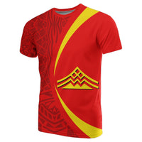 Hawaii Polynesian Mauna Kea T Shirt Black Circle Style - Polynesian Pride