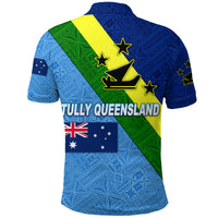 Tully Queensland Vanuatu Malampa and Australia Flag Polo Shirt Simple Style LT8 - Polynesian Pride