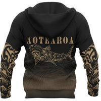 Maori Shark Tattoo Hoodie - Polynesian Pride