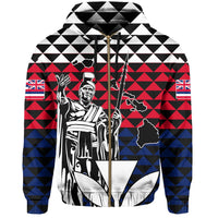 Hawaii King Kakau Hoodie (Zip up) - Polynesian Pride
