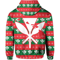 Hawaii Mele Kalikimaka Christmas Hoodie (Zip up) Milo Style - Polynesian Pride