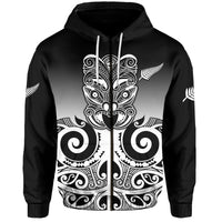 Custom New Zealand Rugby Hoodie Maori Haka Black style LT6 - Polynesian Pride