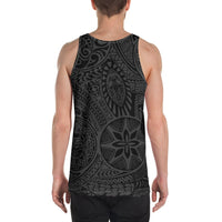 Polynesian Hawaiian Style Tribal Tattoo Gray - Hawaii Men's Tank Top - Polynesian Pride