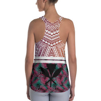 Hawaii Summer Tropical Polynesian Kanaka Women's Racerback Tank - Polynesian Pride