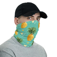 Hawaiian Bandana - Pinespple Morden Neck Gaiter - Polynesian Pride