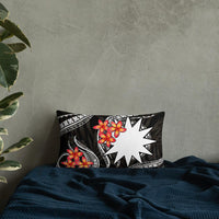 Nauru Polynesian Pillow - White Plumeria - Polynesian Pride