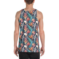 Hawaii Seamless Tropical Flower Hawaiian Summer - Hawaii Men's Tank Top AH - Polynesian Pride