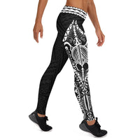 Polynesian Women's Leggings - Rising 3rd White - Polynesian Pride