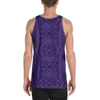 Polynesian Symmetry Violet - Hawaii Men's Tank Top - Polynesian Pride