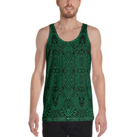 Polynesian Lauhala Mix Green - Hawaii Men's Tank Top Green - Polynesian Pride