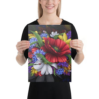 Hibiscus Flower Beautiful Canvas 12x16 Canvas White - Polynesian Pride