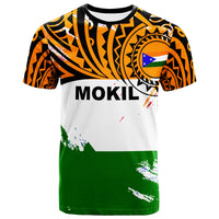 Pohnpei T Shirts Mokil Flag Color Paint Style Unisex Art - Polynesian Pride
