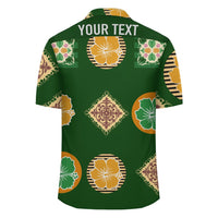 (Personalized) Hawaii Royal Pattern - Hawaiian Shirt - Cade Style - Green - Polynesian Pride