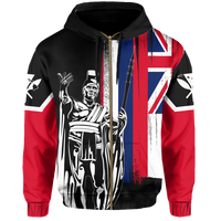 Hawaii King Flag (Zip up) Hoodie - Polynesian Pride