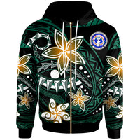 Northern Mariana Islands Zip Hoodie Spring Style Black Color Unisex Black - Polynesian Pride