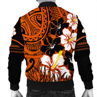 Hawaii Bomber Jacket - Black Noon Hibiscus Bomber Jacket AH - Polynesian Pride