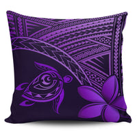 hawaiiPillow Cases - Hawaii Turtle Plumeria Purple One Size 18"x18"(Twin Sides) Purple - Polynesian Pride