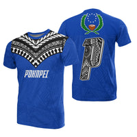 Pohnpei All Over T Shirt Pohnpei Flag Micronesia Style - Polynesian Pride
