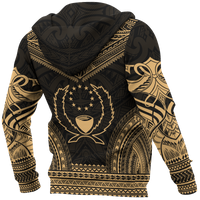 Pohnpei Polynesian Chief Hoodie Gold Version - Polynesian Pride