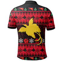 Papua New Guinea Christmas Polo Shirt LT6 - Polynesian Pride