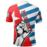 Custom Free West Papua Polo Shirt Clenched Hands Flag LT6 - Polynesian Pride