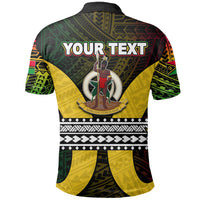 Custom Vanuatu Polo Shirt Polynesian Patterns Mix Pig Tusk LT6 - Polynesian Pride