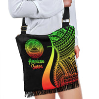 American Samoa Boho Handbag - Reggae Polynesian Tentacle Tribal Pattern - Polynesian Pride