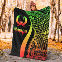 Pohnpei Premium Blanket - Reggae Polynesian Tentacle Tribal Pattern - Polynesian Pride