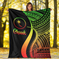 Chuuk Premium Blanket - Reggae Polynesian Tentacle Tribal Pattern - Polynesian Pride