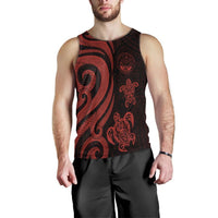 Marshall Islands Men's Tank Top - Red Tentacle Turtle Crest - Polynesian Pride
