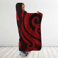 Tokelau Hooded Blanket - Red Tentacle Turtle - Polynesian Pride
