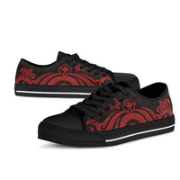 Hawaii Low Top Canvas Shoes - Red Tentacle Turtle - Polynesian Pride