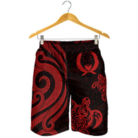 Pohnpei Men's Short - Red Tentacle Turtle - Polynesian Pride