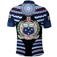 Manu Samoa Rugby Polo Shirt Creative Style Black - Polynesian Pride