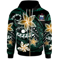 Samoa Zip Hoodie Spring Style Black Color Unisex Black - Polynesian Pride