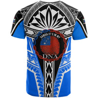 Samoa T Shirt Its In My DNA Color Blue - Polynesian Pride
