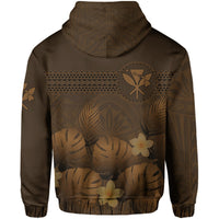 Hawaii Monstera Polynesian Kanaka Hoodie Autumn Style - Polynesian Pride