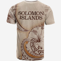 Solomon Islands T Shirt Hibiscus Flowers Vintage Style - Polynesian Pride