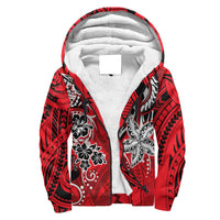 Polynesian Simple Hawaii Sherpa Hoodie - AH Red - Polynesian Pride