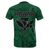 Hawaii Royal King Tatau Green Polynesian T Shirt - Polynesian Pride