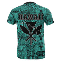 Hawaii Royal King Tatau Turquoise Polynesian T Shirt - Polynesian Pride