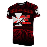 Wallis and Futuna Rugby Polynesian Patterns T Shirt Unisex Red - Polynesian Pride