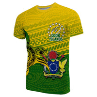 Cook Islands Rugby Turtle Polynesian T Shirt Unisex Green - Polynesian Pride