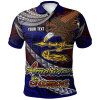 American Samoa Polo Shirt Custom American Samoa Eagle With Polynesian Patterns Polo Shirt LT10 - Polynesian Pride
